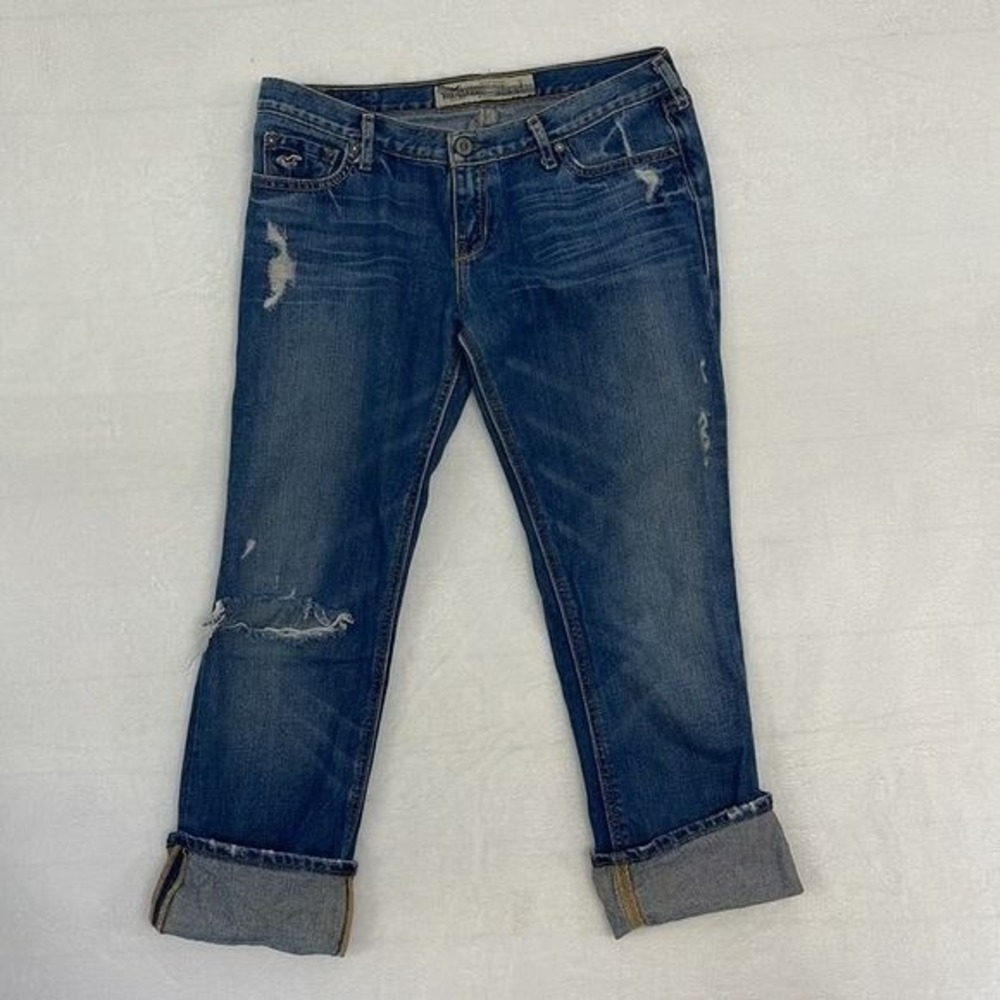 Hollister Cuffed Cropped Jeans Womens sz 3